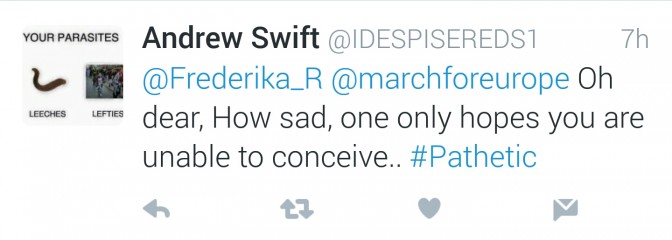 Brexit | March for Europe | Frederika Roberts | Abusive Tweet 2