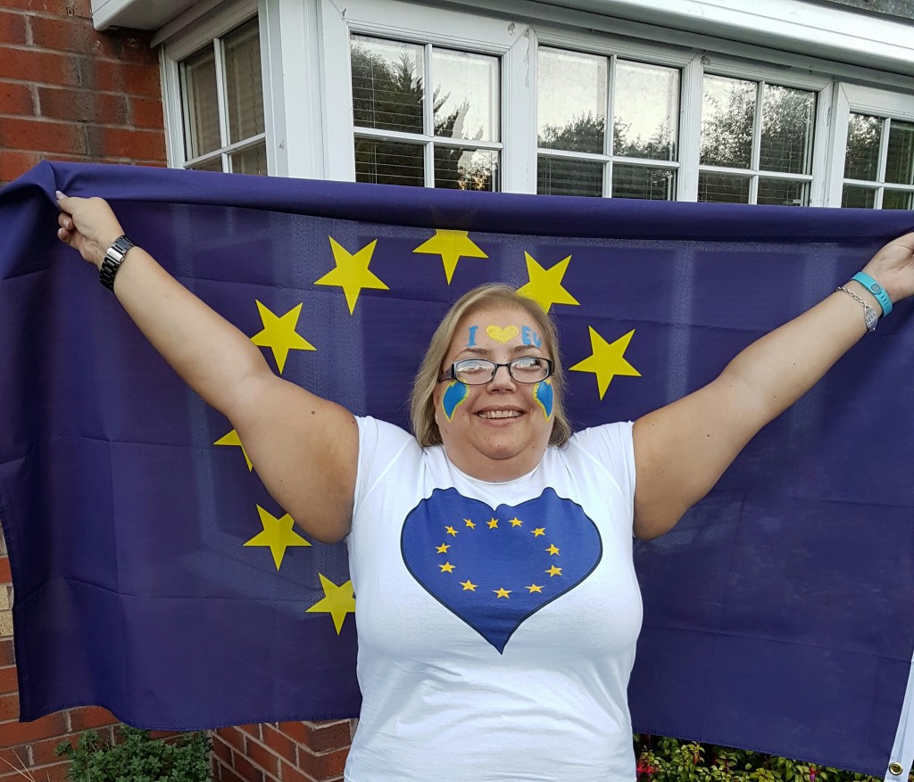 Frederika Roberts | Ready for March for Europe | Brexit